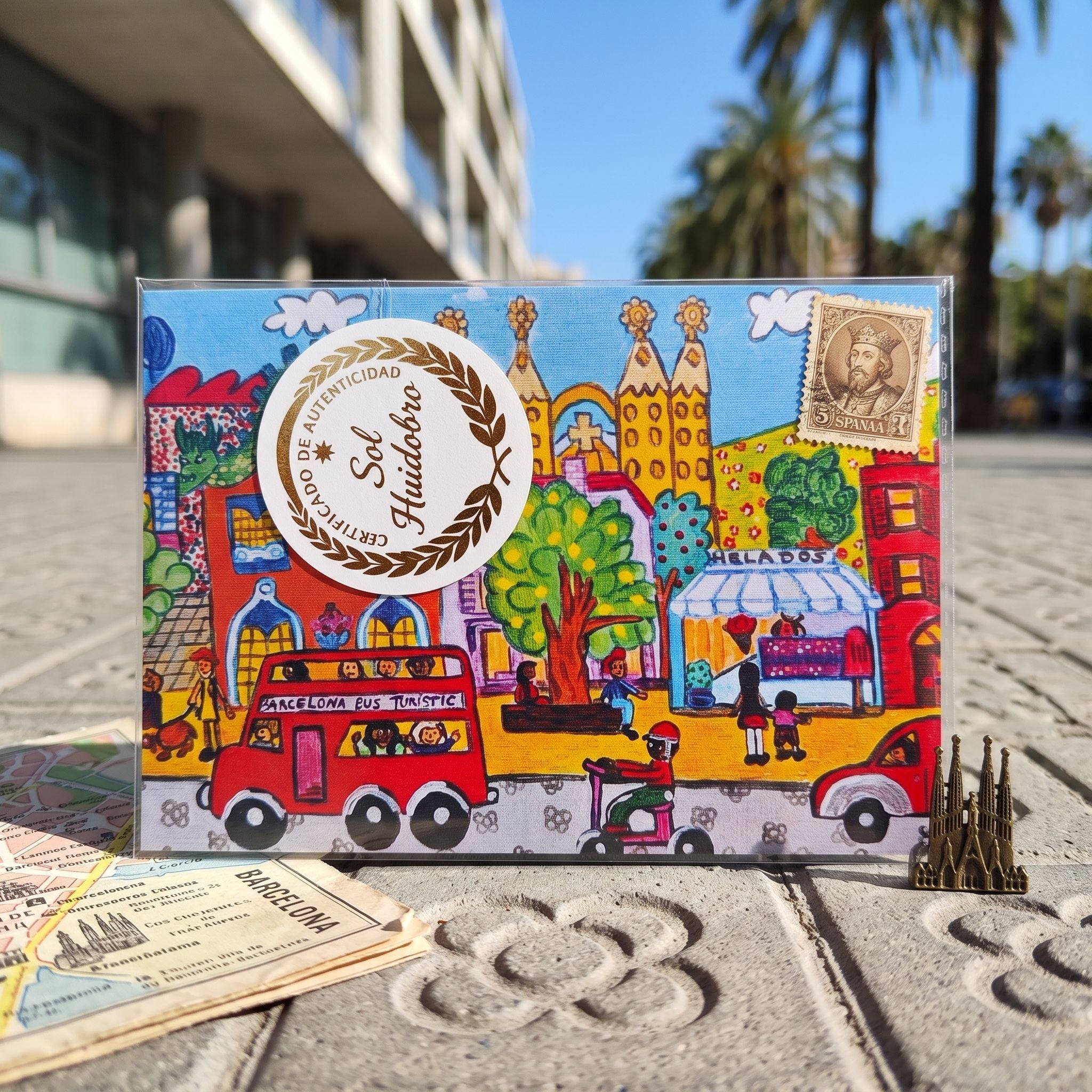 Postal Barcelona Turístic | Sol Huidobro