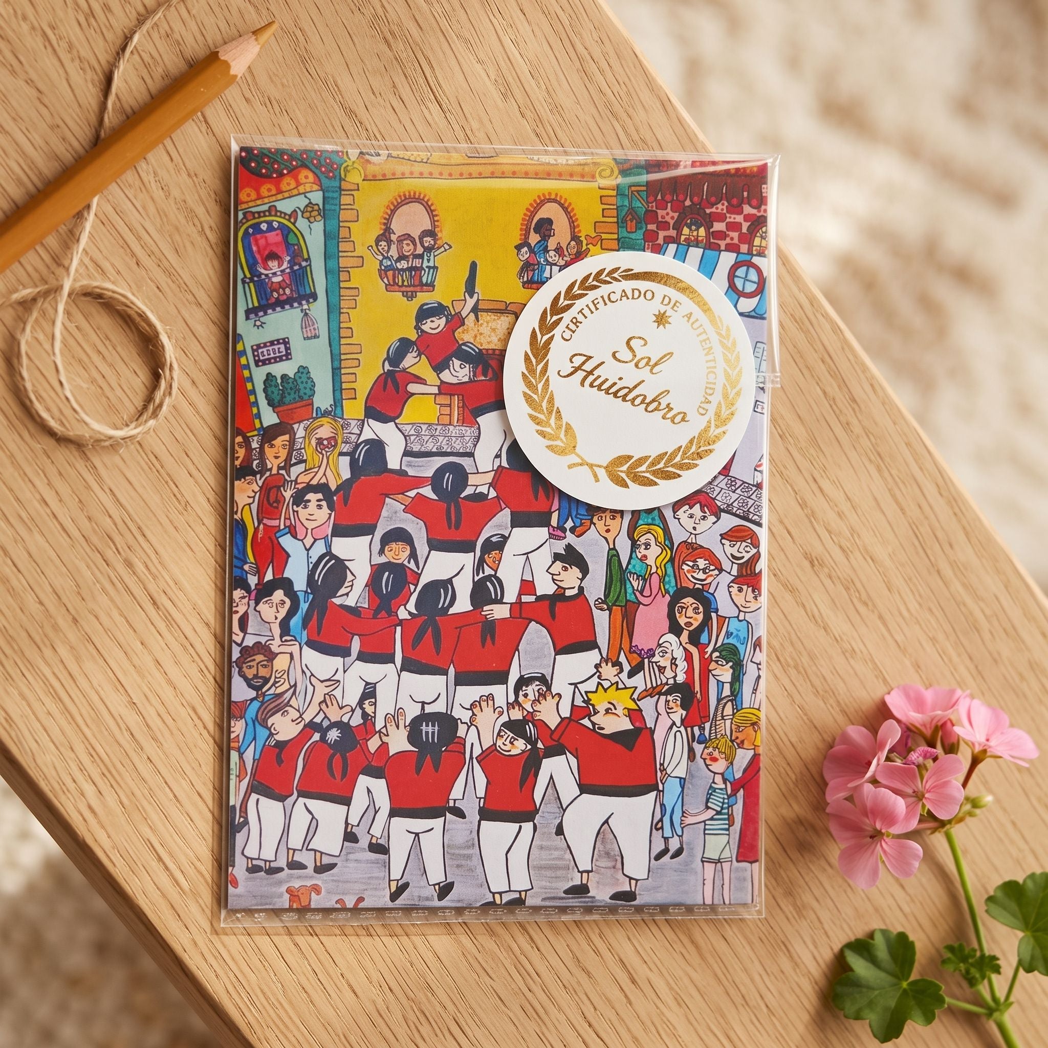 Postal Castellers – Un trabajo en equipo | Sol Huidobro
