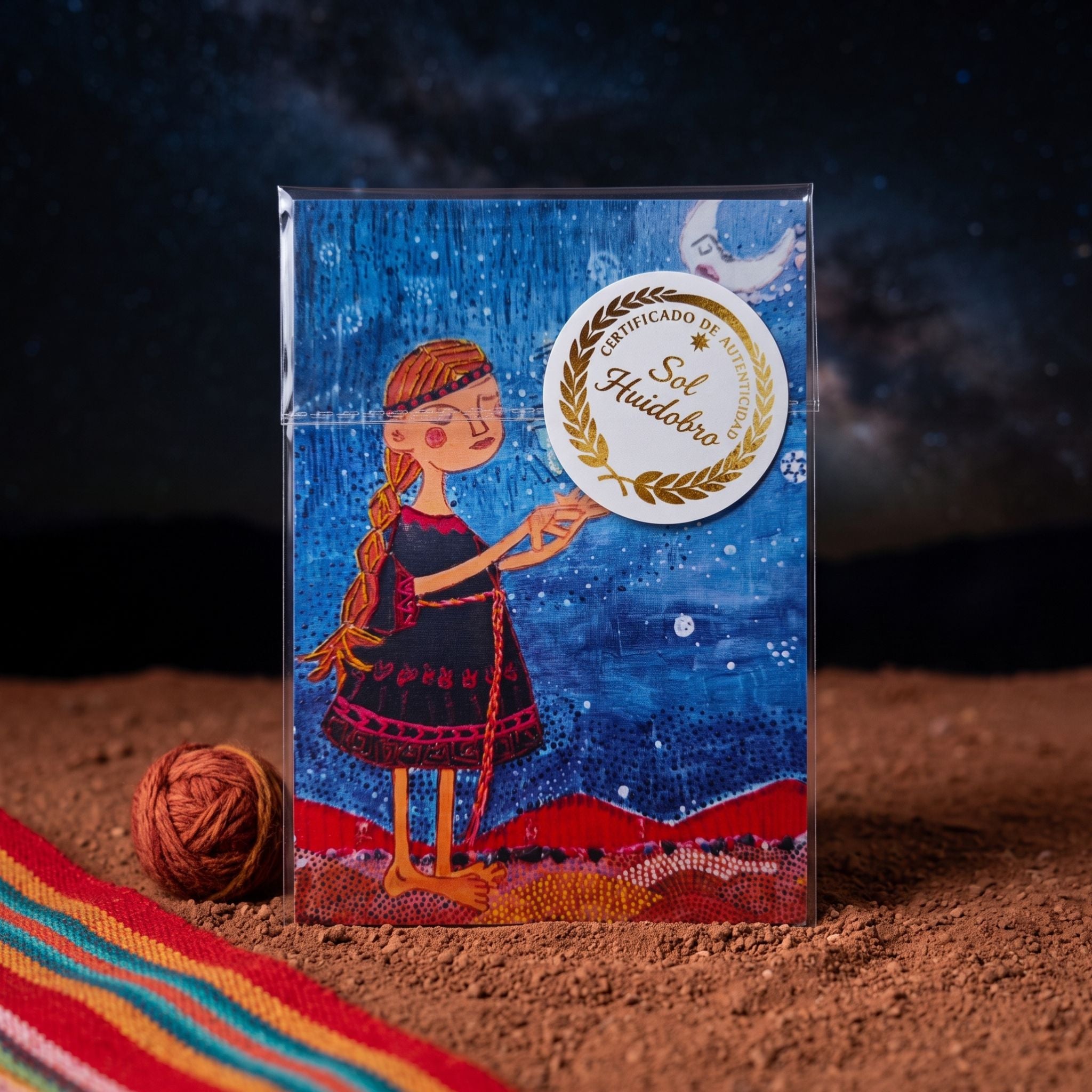 Postal El Tejido de una Noche | Sol Huidobro